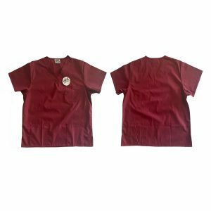 Unisex Scrub Top with Hip Pockets and Breast Pocket and Side Splits.