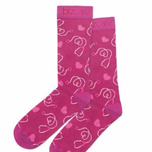 UNISEX HAPPY FEET PINK COMFORT SOCKS