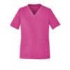 UNISEX PINK V-NECK SCRUB TOP